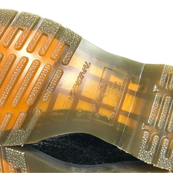 NEW Dr Martens Black Chunky Glitter 1460 Farrah Lace Up Boots Women’s 5 Shoes - Picture 10 of 11